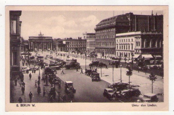 Cartolina/postcard BERLIN W. - Unter den Linden.