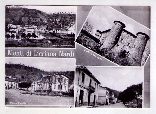 Cartolina Monti di Licciana Nardi (Massa Carrara). 1959