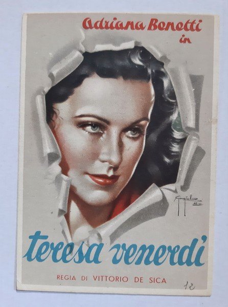 Cartolina Adriana Benetti in TERESA VENERDÌ' regia di Vittorio de …
