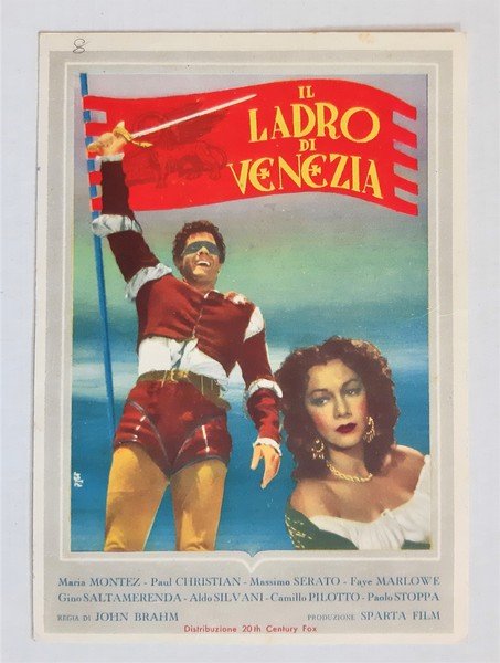 Cartolina IL LADRO DI VENEZIA di John Brahm (María Montez, …