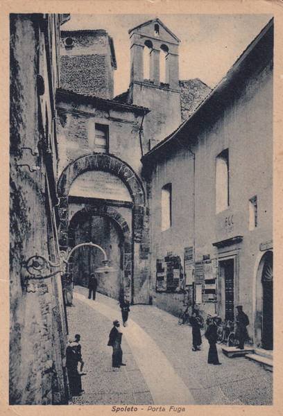 Cartolina Spoleto (Perugia) - Porta Fuga. 1941