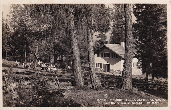 Cartolina Rifugio Stella Alpina al Salto (presso S. Genesio - …