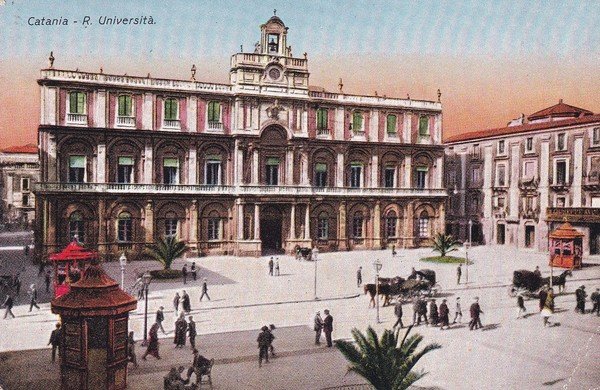 Cartolina Catania - R. Università. 1941