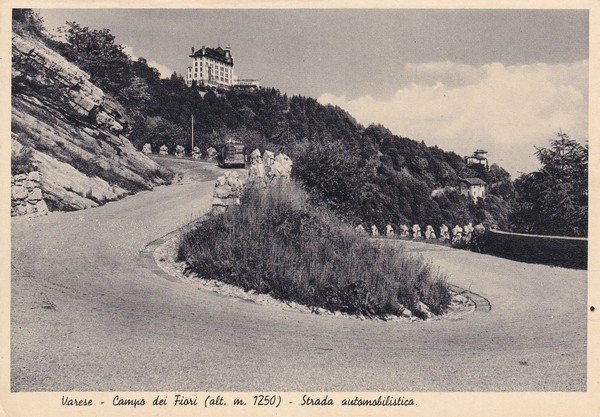 Cartolina VARESE - Campo dei Fiori - Strada automobilistica. Anni …