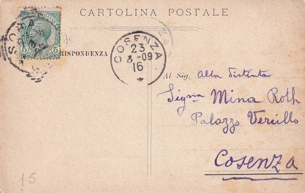 Cartolina Sora (Frosinone) - Lungo Liri Riviera Occidentale. 1909