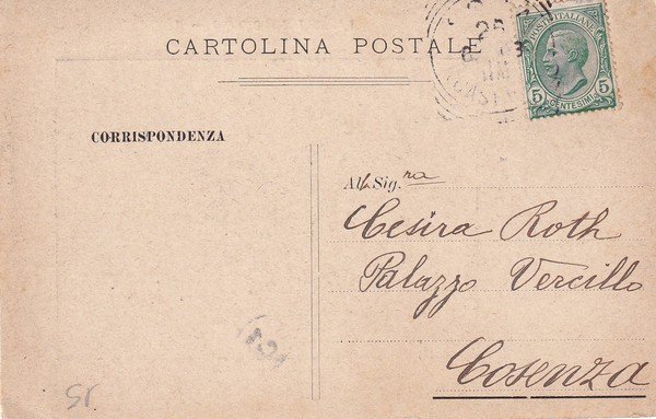 Cartolina Sora (Frosinone) - Ponte di Napoli. 1908