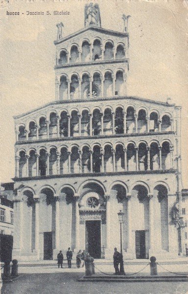 Cartolina LUCCA - Facciata S. Michele. 1918