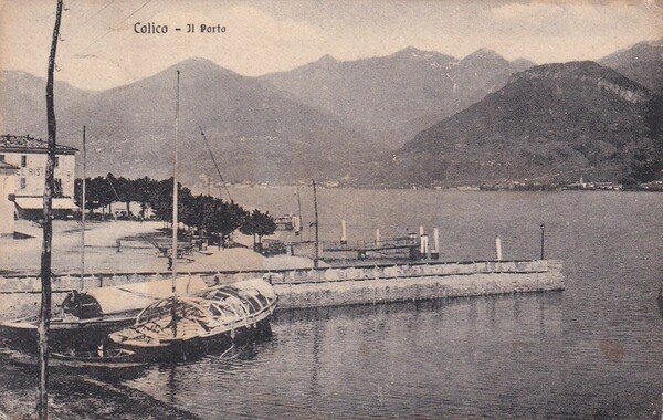 Cartolina Colico (Lecco) - Il porto. 1912