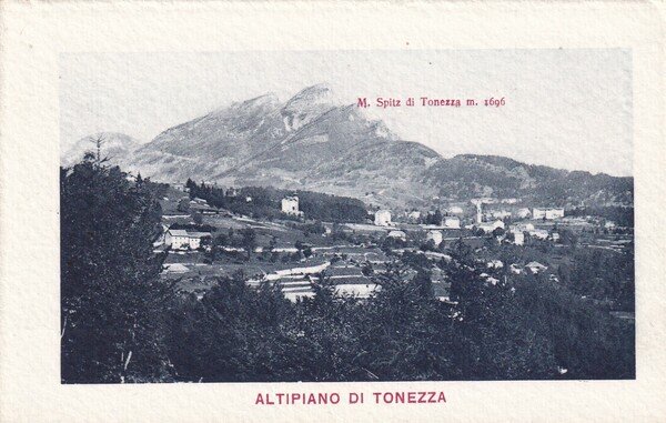 Cartolina ALTIPIANI DI TONEZZA. 1920 ca.