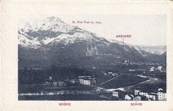 artolina SEGHE - ARSIERO - SCHIRI (Vicenza). 1920 ca.