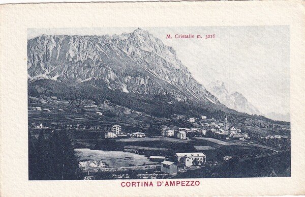 Cartolina Cortina d'Ampezzo (Belluno). 1920 ca.