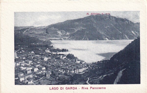 Cartolina Lago di Garda - Riva Panorama. 1920 ca.