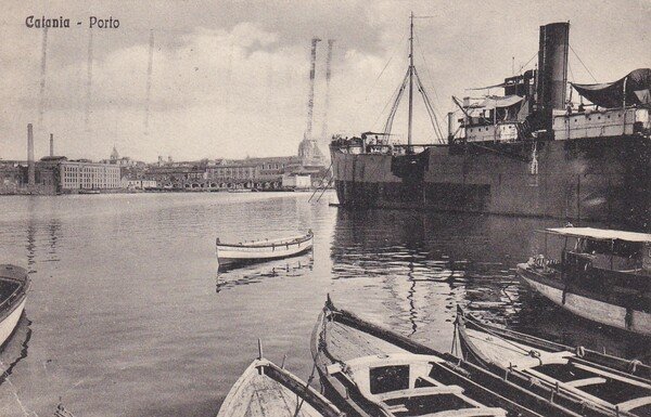 Cartolina Catania - Porto. 1926