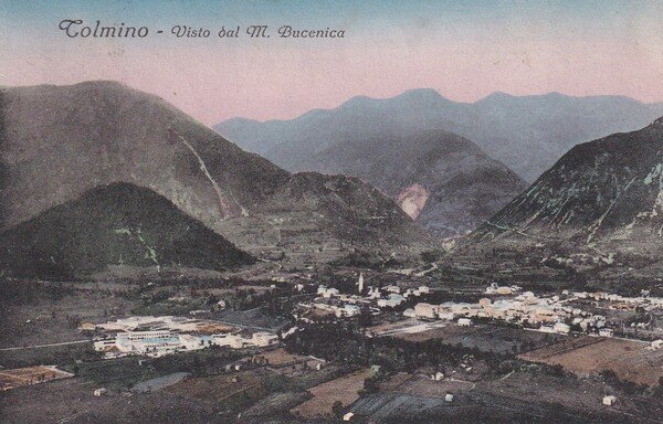 Cartolina Tolmino - Visto dal Monte Bucenica. Anni '20