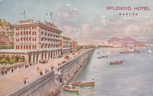 Cartolina Splendid Hotel - Naples (Napoli)