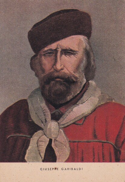 Cartolina Giuseppe Garibaldi.