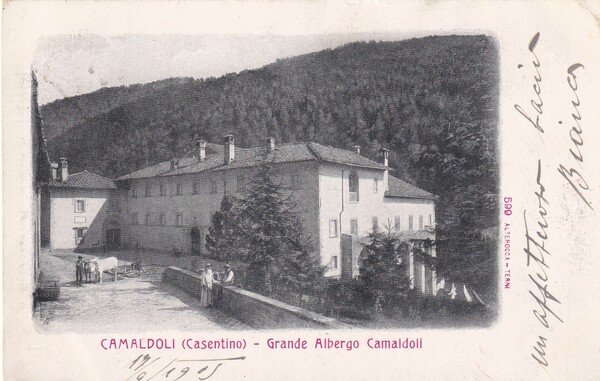 Cartolina Camaldoli (Casentino) - Grande Albergo Camaldoli. 1905