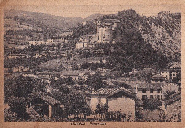 Cartolina/postcard Cessole (Asti) - Panorama. 1952