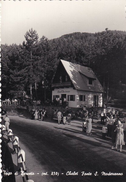 Cartolina Tugo di Berceto (Parma) - Chalet Fonte S. Moderanno. …