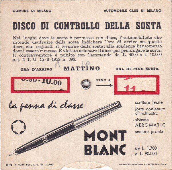 Disco di controllo della sosta KORES - Carta carbone Palladium; …