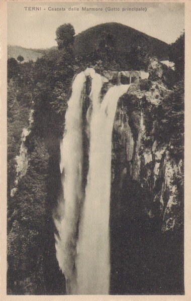 Cartolina TERNI - Cascata delle Marmore (Getto principale).