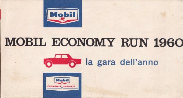 Carta d'Italia 1960 - MOBIL Economy Run 1960