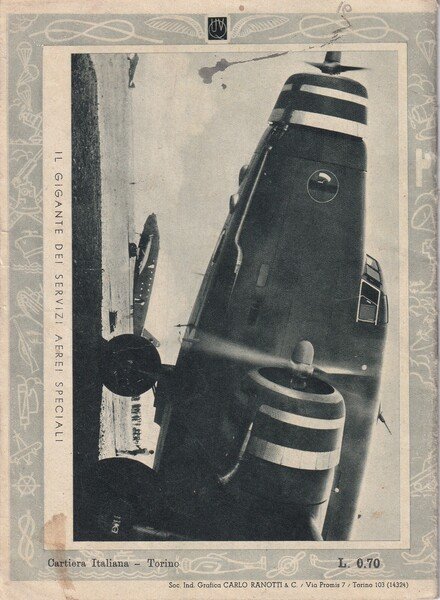 Quaderno Regia Aeronautica Italiana, il pilota a bordo di un …