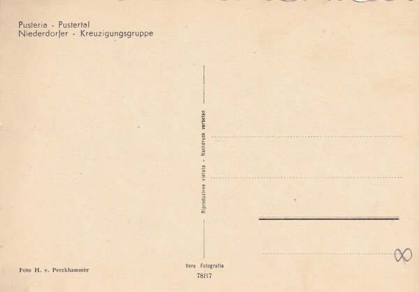 Cartolina Pusteria - Pustertal