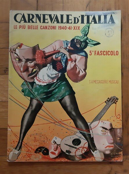 Spartito Carnevale d'Italia le più belle canzoni 1940-41 n.5. Ill. …