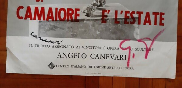 Manifesto 43° premio letterario Viareggio 1972 - Trofeo di Angelo …