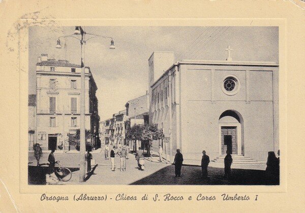 Cartolina Orsogna (Chieti - Abruzzo) - Chiesa di S. Rocco …