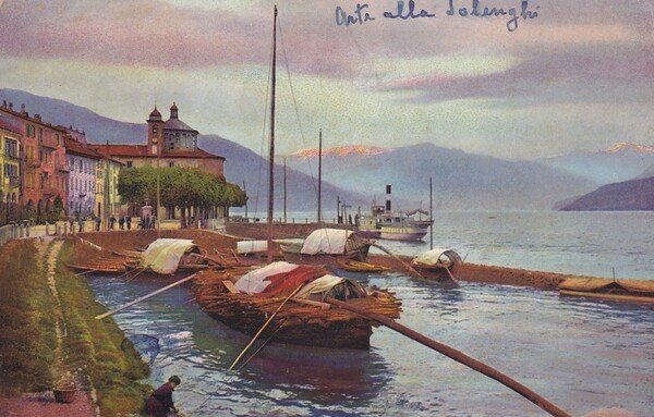 Cartolina Lago Maggiore - Cannobio. 1947