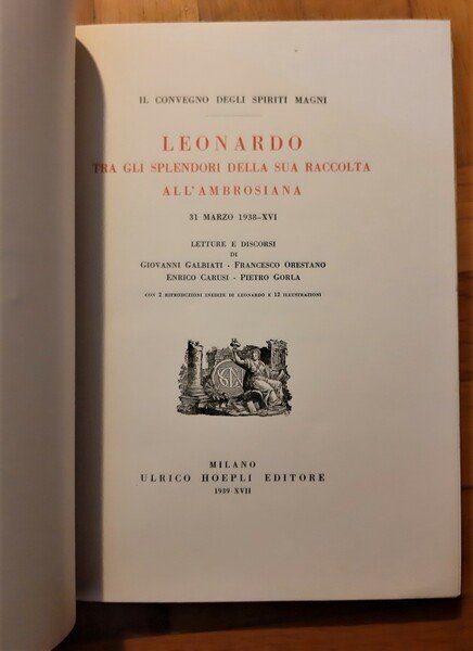 Il Convegno degli Spiriti Magni. Leonardo tra gli Splendori della …