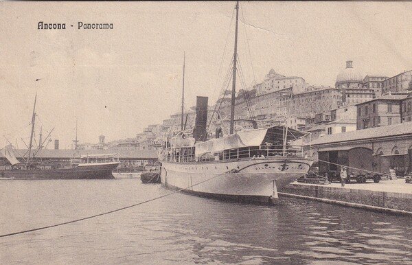 Cartolina Ancona - Panorama. 1911