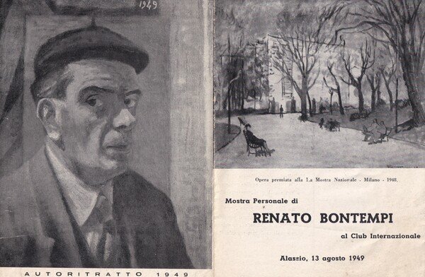 Brochure Mostra personale di Renato Bontempi al Club Internazionale Alassio …