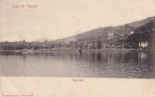 Cartolina Lago di Varese - Gavirate.