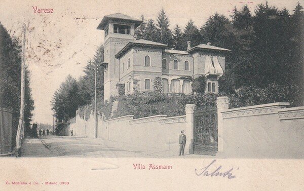 Cartolina VARESE - Villa Assmann. 1901