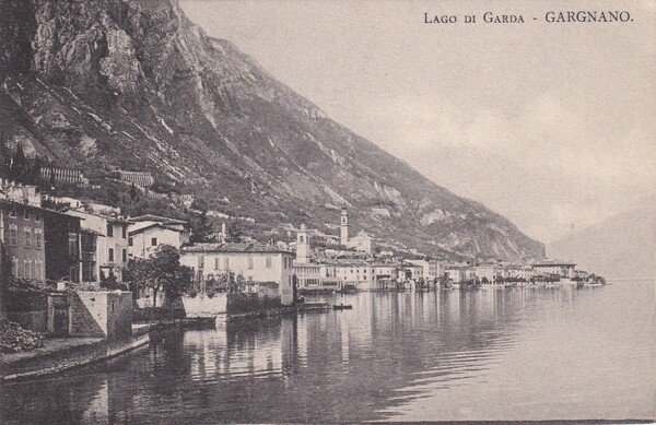 Cartolina Lago di Garda - GARGNANO (Brescia). 1909