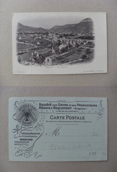 Cartolina / postcard Millau - Vue Générale. Société des Caves …