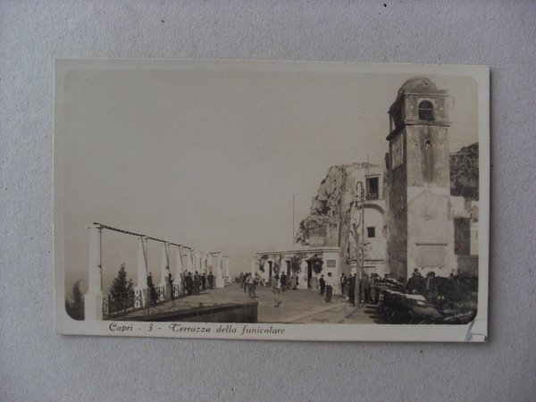 Cartolina / postcard CAPRI - Terrazza della funicolare