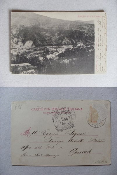 Cartolina / postcard Rovegno (Genova - Val di Trebbia) Primi'900
