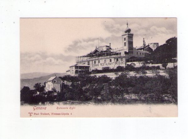Cartolina / postcard GENOVA - Ristorante Righi (Grand Restaurant Righi)