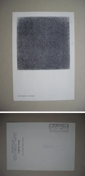 *Invito Marilù Eustachio "30 variazioni". Ariete Grafica MILANO 1982