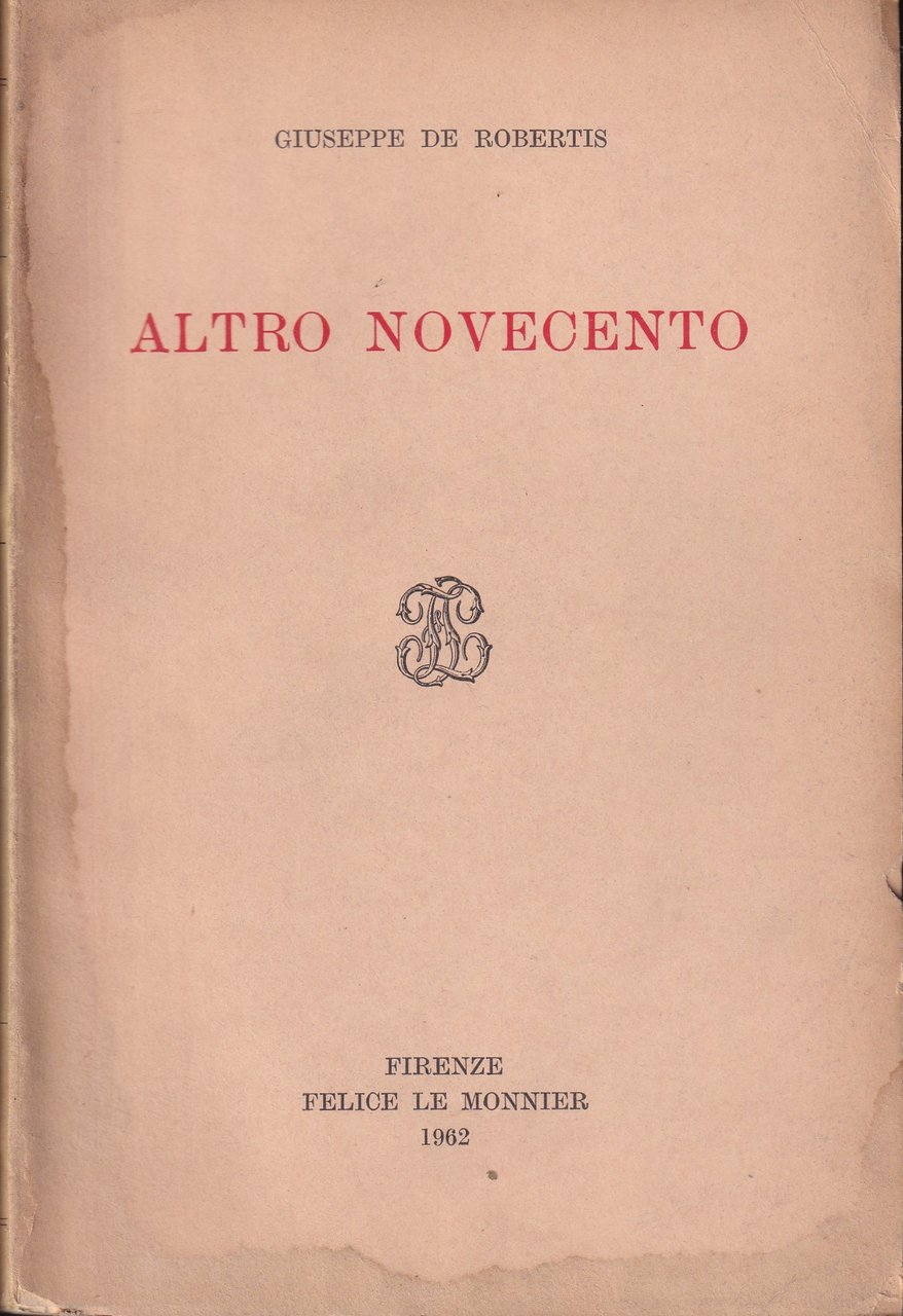 *Altro novecento.