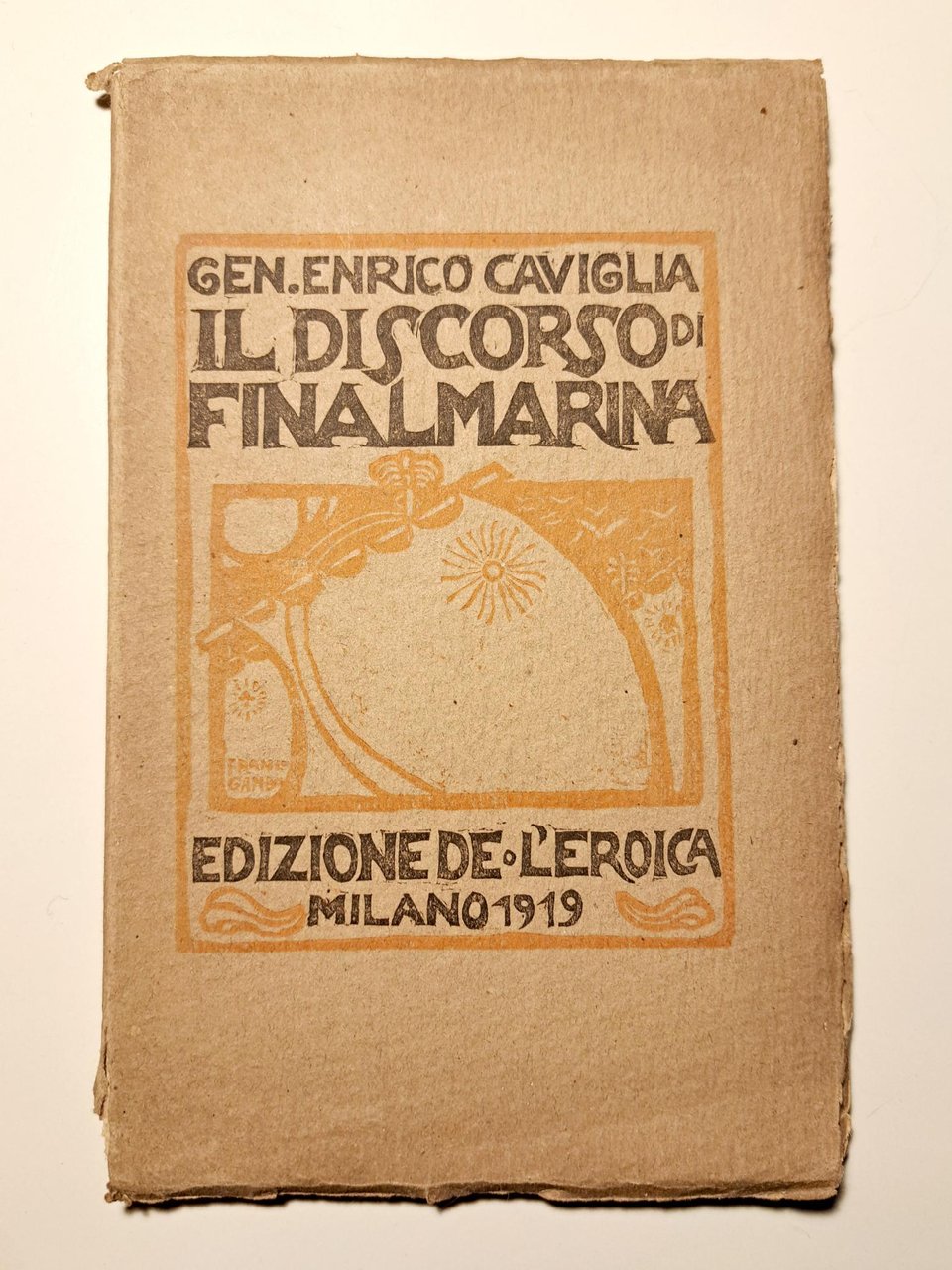 *Il discorso di Finalmarina. Con xilografie di Francesco Gamba.