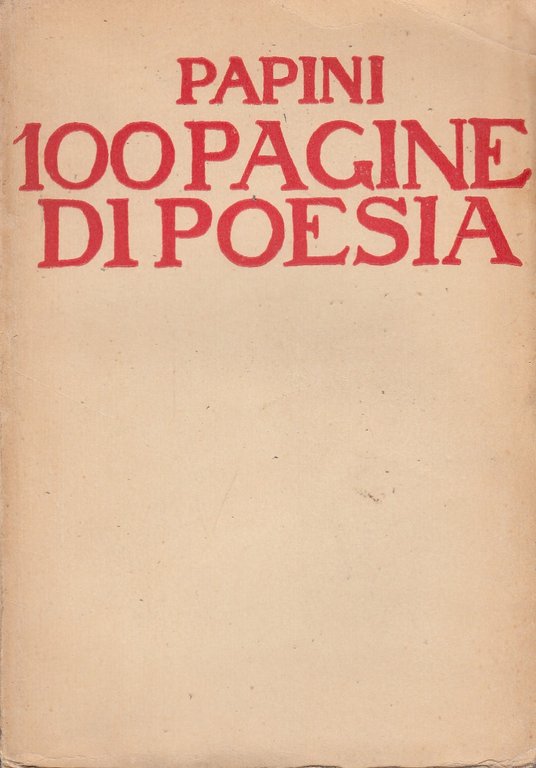 100 pagine di poesia