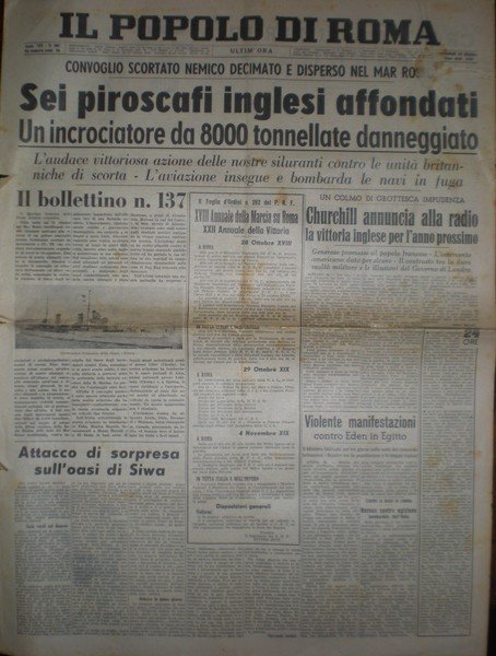 IL POPOLO DI ROMA MERCOLED 23 OTTOBRE 1940