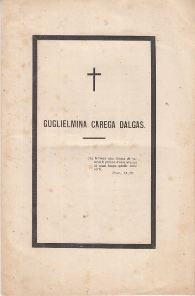 GUGLIELMINA CAREGA DALGAS