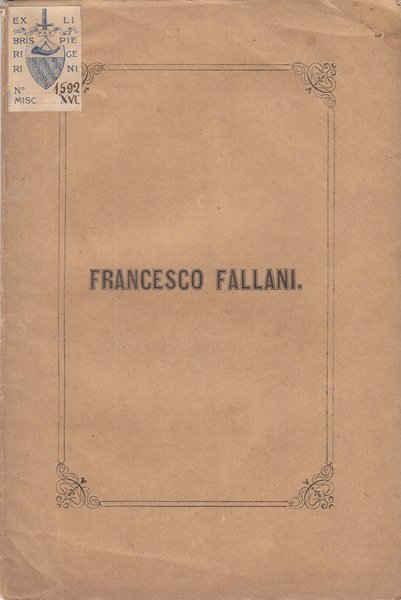 FRANCESCO FALLANI RICORDO DI MARO RICCI D.S.P.