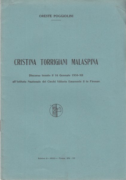 Cristina Torrigiani Malaspina Discorso Tenuto Il 16 Gennaio 1934-Xii All'istitto … | Immagine Gallery 1